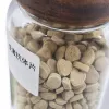 A heart-shaped tablet storage box with a transparent glass jar and a wooden lid Application Scenario